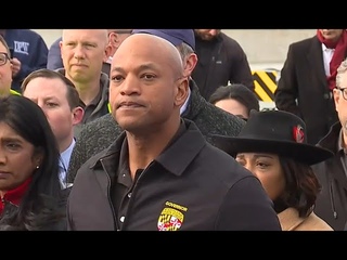 Maryland Governor Wes Moore holds press conference after Key Bridge collapse