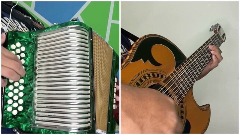 Puro Acordeon y Bajosexto POLKA LA