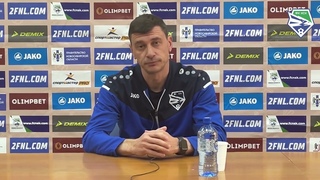 ФНЛ-2. Сезон-2021/22. Тур 25. Новосибирск 0:0 Торпедо Миасс. Послематчевая пресс-конференция Павла Могилевского