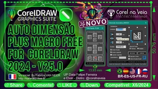 Auto Dimensão Plus no CorelDRAW 2024 V25 Pedido do Parceiro @neno