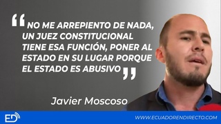No me ARREPIENTO de haber FIRMADO el HABEAS CORPUS a GLAS. Los JUECES son vigilantes de los DERECHOS