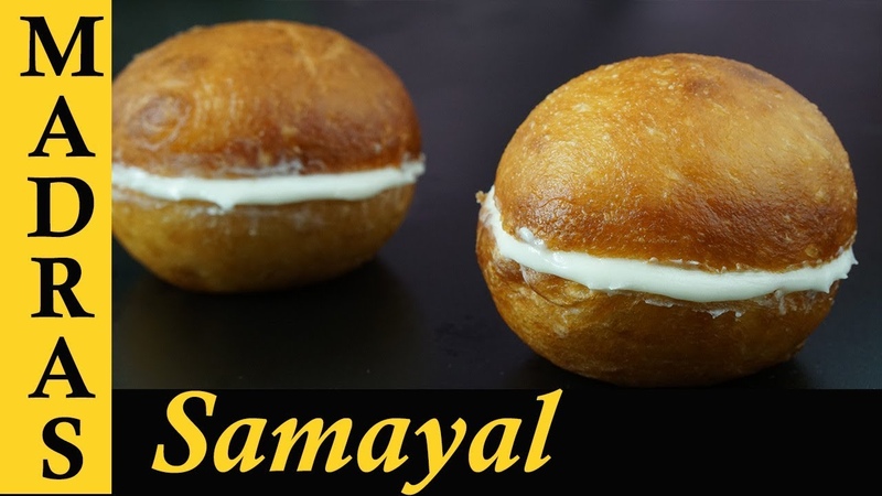 Butter Bun recipe in Tamil, Bakery style Butter Buns without Oven or Pressure