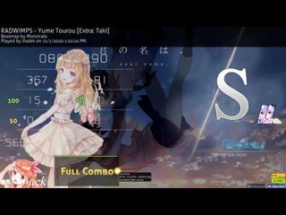 RADWIMPS - Yume Tourou [Extra: Taki] +HDDT (%) |