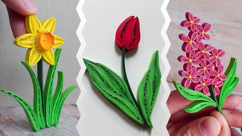 I made a new batch of cards: this is how :) My Spring Paper Quilling