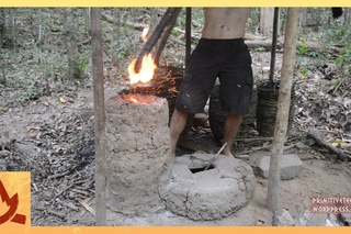 Primitive Technology: Simplified blower and furnace experiments