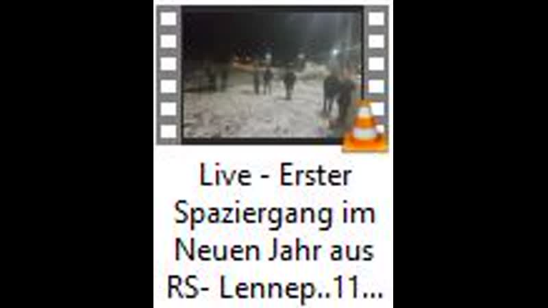 Live Erster Spaziergang im Neuen Jahr aus