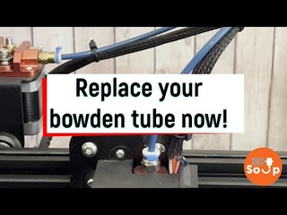 Ender 3 Bowden tube PTFE replacment removal and fitting. how to guide bowden tube upgrade.