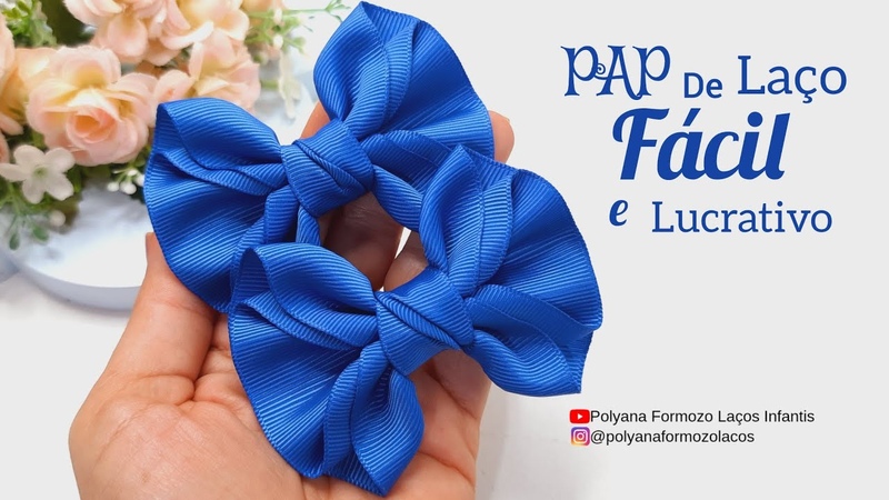 Passo a passo de Laço Fácil e Lucrativo Laço Amore by Polyana