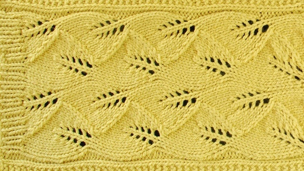 LACE LEAF SCARF Lace Knitting Repeat Explained Stitch by Stitch. Part