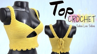 As de Fcil! Top a CROCHET con puntadas Bsicas