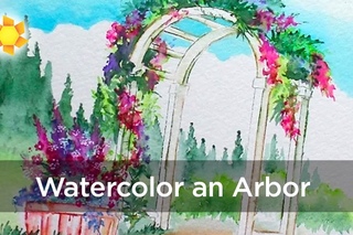 Watercolor an Arbor - Art Impressions