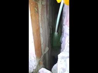 Заливка межстенового пространства кирпичной кладки ППУ пеной