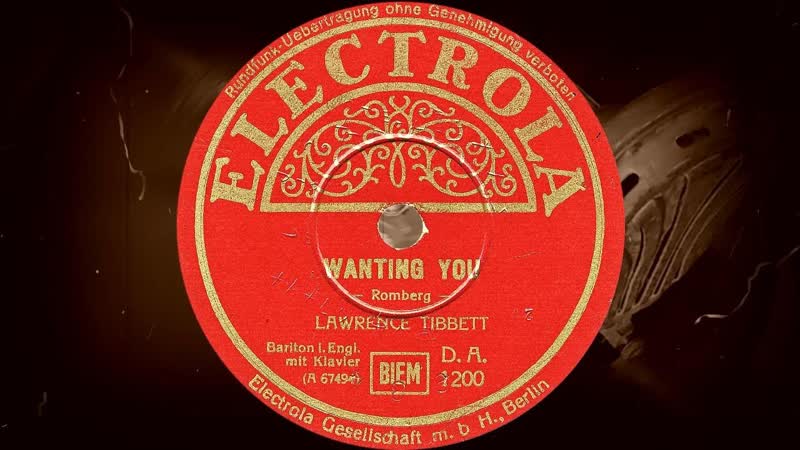 WANTING YOU LAWRENCE TIBBETT