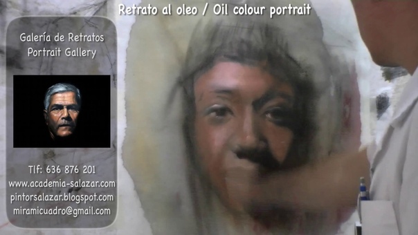 Retrato al óleo. Girl in oil. Oil portrait. Part