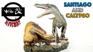Nanmu Baryonyx “Santiago“ & “Calypso“ Nesting Pair Diorama Review - Killershrewfan’s Nanmu November
