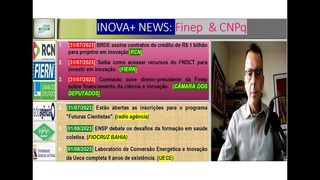 INOVA+ NEWS: Finep & CNPq - #Finep #CNPq #BRDE #contratos #crdito #projetos #inovao #inscries