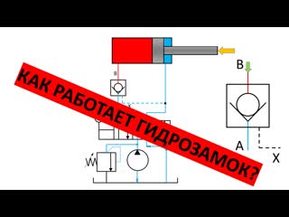 Схема гидравлическая #9 | Что такое гидрозамок и как он работает
