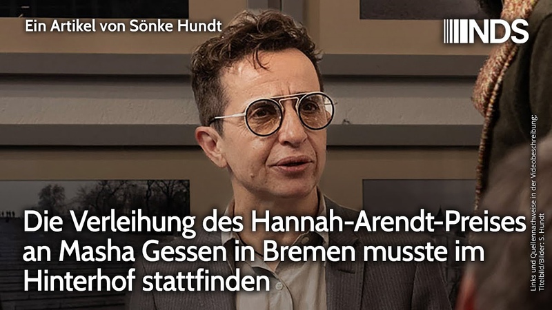 Die Verleihung des Hannah Arendt Preises an Masha Gessen in Bremen musste im Hinterhof