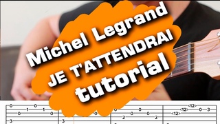 JE T'ATTENDRAI  Les Parapluies De Cherbourg guitar tutorial fingerstyle cover  guitarclub4you