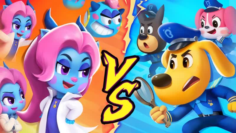 Stranger Copycat, Be Careful of AI Face Swapping, Sheriff Labrador, Kids Cartoon, Baby