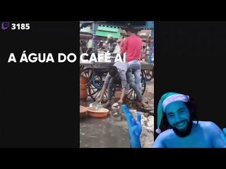 SMZINHO Reagindo ao indiano lavando prato na enxurrada