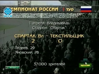 Спартак (Владикавказ) 2-0 Текстильщик. Чемпионат России 1995