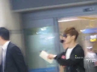fancam 120520 Kim Hyun Joong@Incheon Airport