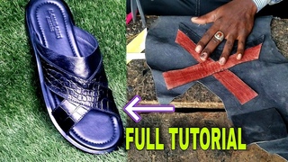 how to make slippers | diy, slide fashion slipper making tutorial for beginners
