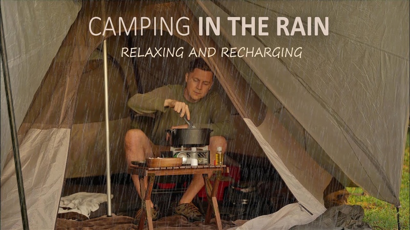 HEAVY RAIN I AM PREPARED solo camping Relaxing Nature Sounds, ASMR, Car Jeep Wrangler So C