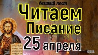 Евангелие дня с толкованием  25 апреля  2024 года Покаянный Канон Великий пост