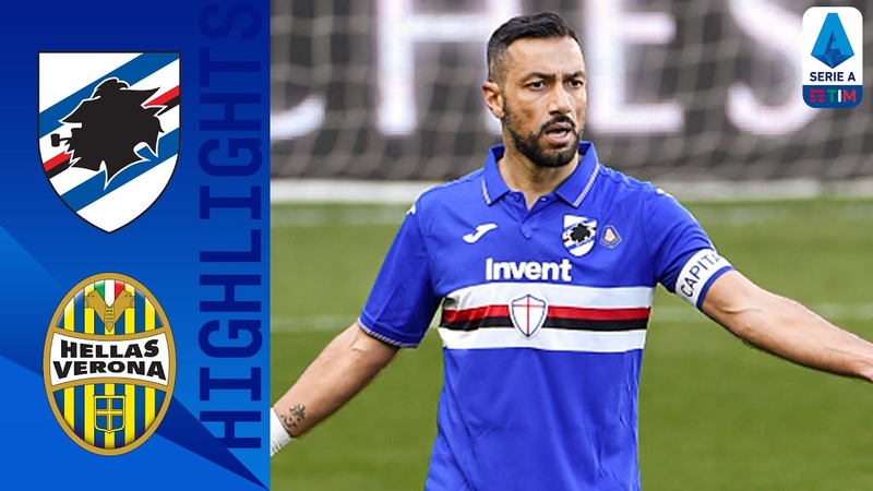 Sampdoria 2 1 Hellas Verona, Quagliarella Scores Late Winner , Serie A