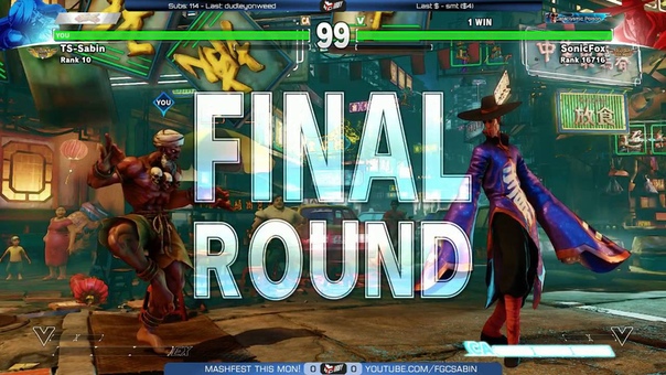 SF5 Netplay Sets TS Sabin vs c R Sonic Fox 720p,
