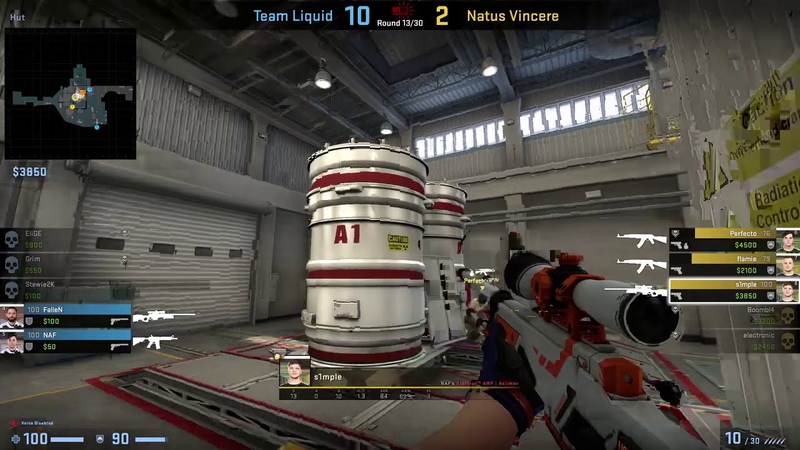 CS: GO POV Demo Na Vi S1mple (36, 17) vs Liquid (de