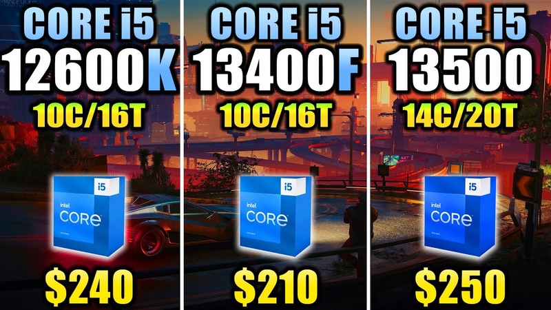 i5 12600 K vs i5 13400 F vs i5 13500 How Much Performance