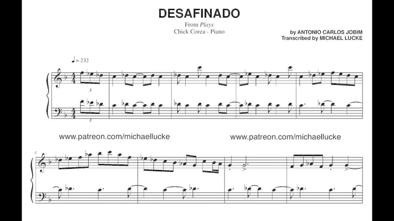 Chick Corea Desafinado ( Solo Piano)
