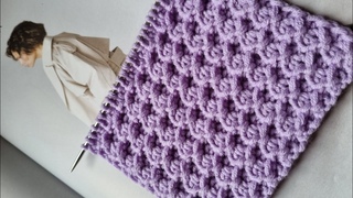 Классный фактурный рельеф на спицах 🍁knitting pattern.