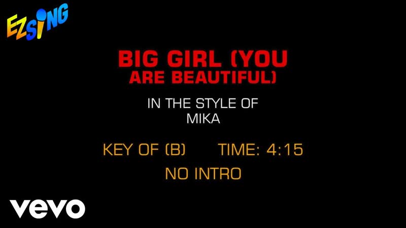 Mika Big Girl ( Youre Beautiful) ( Karaoke EZ