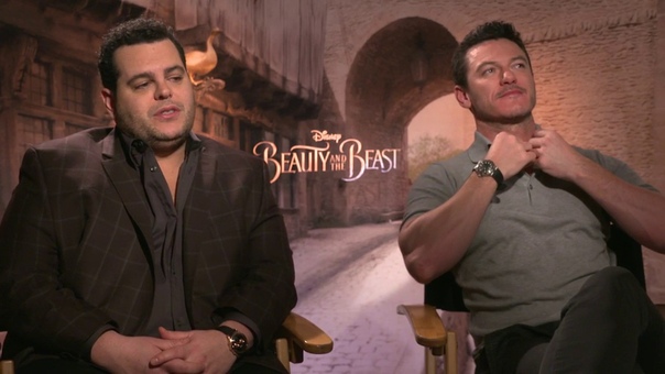 Josh Gad and Luke Evans Raw interview Beauty and the Beast