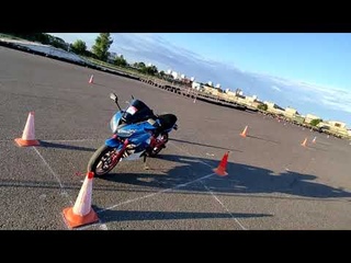 Gymkhana GP 2023 stage 2 / Alexander Sheglov/ Kawasaki ER-6F / heat 1