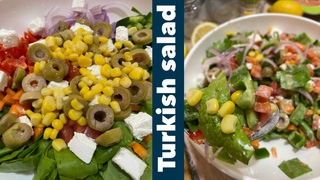 Professional Turkish Salad Recipe -ASMR recipes!