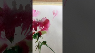 Loose Floral Watercolor Tutorial Poppies