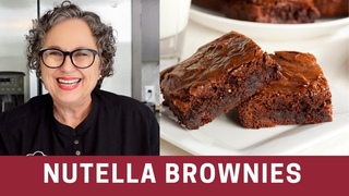 Nutella Brownies Recipe 3 Ingredients  (Fudgy Brownies) | The Frugal Chef