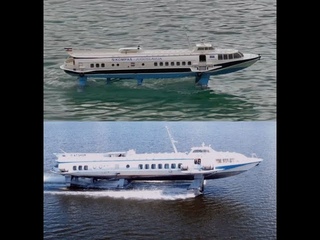 Kometa hydrofoil- My rc model vs. real ship