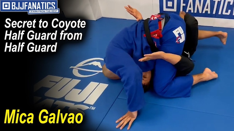 Secret to Coyote Half Guard from Half Guard Using Your Shoulder, NOT Elbow Mica