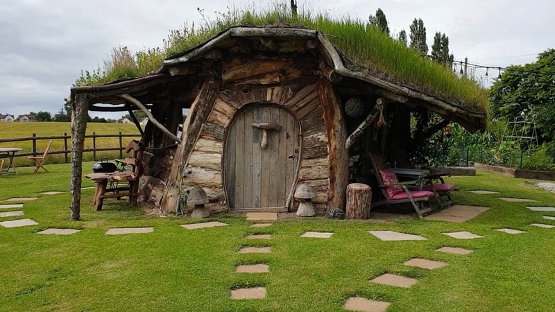 Amazing Hobbit House In Back