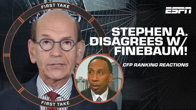Stephen A. ROLLS HIS EYES when Paul Finebaum says Georgia should be No. 1 , First