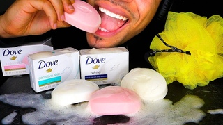 ASMR EDIBLE SOAP BARS WITH BUBBLES EATING *FAKE* MUKBANG 먹방 PRANK JERRY MOUTH SOUNDS NO TALKING