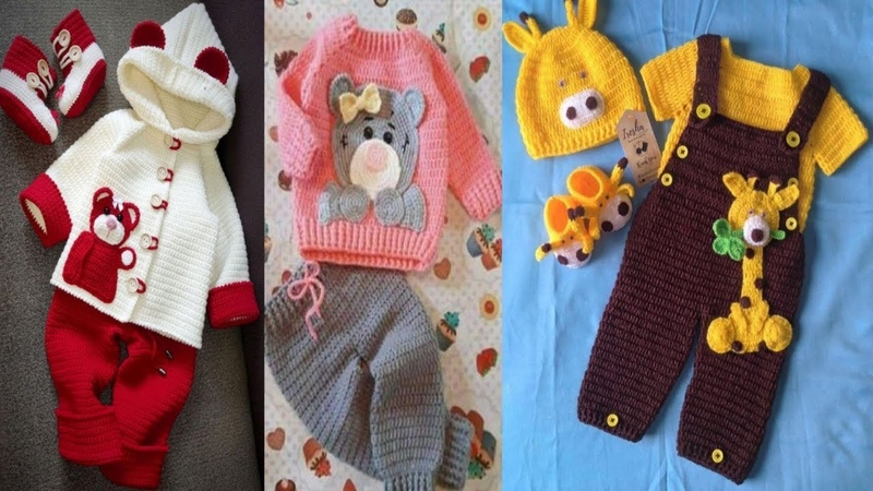 Fabulous And Autumn Idea Crochet baby girls and boys Dress