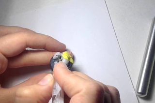 Кольцо с драконом из FIMO