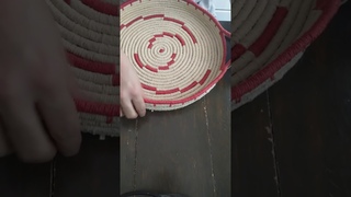 Afrikan sepet, hasır duvar dekorasyonu, kağıt ip duvar süsü yapım aşaması.